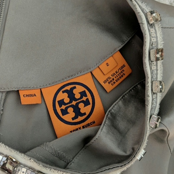 Tory Burch Embellished Silk Top - Picture 3 of 7